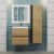 Тумба с раковиной Uperwood Barsa 29830205647 50x45, раковина белая подвесная тумба черная/дуб сонома