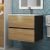 Тумба с раковиной Uperwood Barsa 2930205645 60x45, раковина белая подвесная тумба черная/дуб сонома