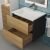 Тумба с раковиной Uperwood Barsa 2930205645 60x45, раковина белая подвесная тумба черная/дуб сонома