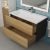 Тумба с раковиной Uperwood Barsa 29830205649 90x45, раковина белая подвесная тумба черная/дуб сонома