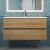 Тумба с раковиной Uperwood Barsa 293020544 100x45, раковина белая подвесная тумба черная/дуб сонома
