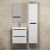 Тумба с раковиной Uperwood Tanos 29111020236 50x34 подвесная, матовая, белая/графит