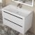Тумба с раковиной Uperwood Tanos 29111020231 80x45 подвесная, матовая, белая/графит