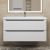 Тумба с раковиной Uperwood Tanos 29111020233 100x45 подвесная, матовая, белая/графит