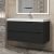 Тумба с раковиной Uperwood Tanos 291020256 100x45 подвесная, матовая, черная