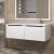 Тумба с раковиной Uperwood Tanos 291021018 120x48 подвесная, правая, белая/графит