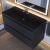 Тумба с раковиной Uperwood Tanos-Classic Quartz 3930421701 100x45, черная/уголь