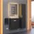 Тумба с раковиной Uperwood Modul 393020545 50x21 подвесная, матовая, черная