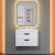 Тумба с раковиной Uperwood Modul 3930205581 65x45 подвесная, матовая, белая/графит