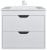 Тумба с раковиной Uperwood Modul 3930205581 65x45 подвесная, матовая, белая/графит