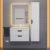 Тумба с раковиной Uperwood Modul 3930205581 65x45 подвесная, матовая, белая/графит