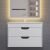 Тумба с раковиной Uperwood Modul 3930205581 65x45 подвесная, матовая, белая/графит