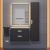 Тумба с раковиной Uperwood Modul 393020549 65x45 подвесная, матовая, черная