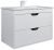 Тумба с раковиной Uperwood Modul 393020560 80x45 подвесная, матовая, белая/графит