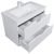 Тумба с раковиной Uperwood Modul 393020560 80x45 подвесная, матовая, белая/графит