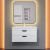 Тумба с раковиной Uperwood Modul 393020560 80x45 подвесная, матовая, белая/графит