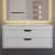 Тумба с раковиной Uperwood Modul 393020562 100x45 подвесная, матовая, белая/графит