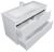 Тумба с раковиной Uperwood Modul 393020562 100x45 подвесная, матовая, белая/графит