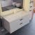 Тумба с раковиной Uperwood Modul 393020562 100x45 подвесная, матовая, белая/графит