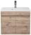 Тумба с раковиной Uperwood Eva 3930313467 50x35 подвесная, Крафт Табачный, с дверцами