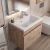Тумба с раковиной Uperwood Eva 3930313467 50x35 подвесная, Крафт Табачный, с дверцами