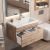 Тумба с раковиной Uperwood Eva 3930313469 60x47 подвесная, Крафт Табачный, выдвижной ящик
