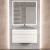 Тумба с раковиной Uperwood Eva 3930313470 75x47 подвесная, Дуб Харбор Белый, выдвижной ящик