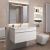 Тумба с раковиной Uperwood Eva 3930313470 75x47 подвесная, Дуб Харбор Белый, выдвижной ящик