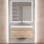Тумба с раковиной Uperwood Eva 3930313471 75x47 подвесная, Крафт Табачный, выдвижной ящик