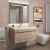 Тумба с раковиной Uperwood Eva 3930313471 75x47 подвесная, Крафт Табачный, выдвижной ящик