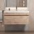 Тумба с раковиной Uperwood Eva 3930313471 75x47 подвесная, Крафт Табачный, выдвижной ящик