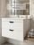 Тумба под раковину подвесная Uperwood Modul 2930205355 75x44, белая/графит