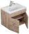 Тумба под раковину Uperwood Eva 3930213461 50x34 подвесная, Крафт Табачный, с дверцами