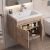 Тумба под раковину Uperwood Eva 3930213461 50x34 подвесная, Крафт Табачный, с дверцами