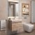 Тумба под раковину Uperwood Eva 3930213461 50x34 подвесная, Крафт Табачный, с дверцами