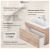 Тумба под раковину Uperwood Eva 3930213463 60x47 подвесная, Крафт Табачный, выдвижной ящик