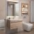 Тумба под раковину Uperwood Eva 3930213463 60x47 подвесная, Крафт Табачный, выдвижной ящик