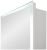 Зеркальный шкаф с подсветкой Uperwood Barsa ZBarsa50w 50x80