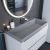 Раковина Uperwood Classic Quartz 291030010 90x45, серая матовая, бетон