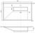 Раковина Uperwood Lotus Quartz 29192031 80x50, серая матовая, бетон