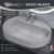 Раковина Uperwood Tanos Quartz 291030521 55x40, белая матовая, жасмин