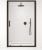 Душевая дверь Cezares ECO ECO-O-BF-1-120-C-NERO 120x190, раздвижная, профиль черный матовый