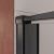 Душевая дверь Cezares LINER LINER-B-12-90-C-NERO-L 90x195 распашная, профиль черный матовый