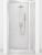 Душевая дверь Cezares MOLVENO MOLVENO-BA-11-80+30-C-Cr-IV 110x195 распашная, профиль хром