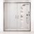 Душевая дверь Cezares MOLVENO MOLVENO-BF-2-170-C-GM-IV 170x195 раздвижная, профиль сталь