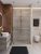 Душевая дверь Cezares LUX LUX-B-FS-11-120-C-BORO 120x195 раздвижная, профиль матовое золото