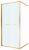 Душевая дверь Cezares LUX LUX-B-FS-1-90-C-BORO 90x195 раздвижная, профиль матовое золото