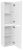 Шкаф-пенал BelBagno FLY-MARINO-1500-2A-SC-BL-P-R 40x150, белый глянцевый (Bianco Lucido)