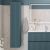 Шкаф-пенал BelBagno UNO-1600-1A-SC-AO 33x160, голубой Матовый