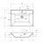 Схема раковины BelBagno BB600/450-LV-ART-AST-NERO